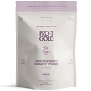 ProT Gold Collagen Protein Powder, 17g Protein Nano-Hydrolyzed Grass Fed Collagen, Vitamina C, 2g Arginina per il supporto del tessuto, senza glutine, tutto naturale, grasso e senza zucchero, 0g Carbs, Vanilla, 23 oz, 30