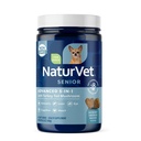 NaturVet Senior Advanced 5-in-1 Support Dog Supplement – Aiuta a sostenere il sistema immunitario, cuore, fegato, funzione cognitiva, salute degli occhi – Include Ginkgo Biloba, Lutein – 60 Ct.