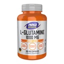 NOW Alimenti Nutrizione sportiva, L-Glutamina, Doppia Forza 1.000 mg, Aminoacido, 120 capsule di veg