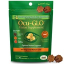 Ocu-GLO Cat & Dog Senior Supplemento per il supporto agli occhi - Integratori di vitamine per la visione masticabile per la cura di animali grandi e piccoli con Lutein, acidi grassi Omega-3, estratto di semi di uva e antiossidanti