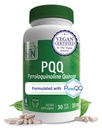 Salute Thru Nutrition PQQ 20mg 30 Serve Pirroloquinolina Quinone come PureQQQ | Promuove la Biogenesi Mitocondriale | Certificata Vegan | Soia Glutina Non OGM Free Capsules| Clean Label PQQ Supplemento