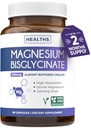 Capsula Bisglycinate di Magnesio ad alto assorbimento - Integratore di Magnesio Oscurato Clinicamente Validato e Chelato - 1 capsula Vegan Giornaliero con Gentle 200mg Verified Serving (2 Mesi di Alimentazione)