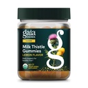 Gaia Herbs Milk Thistle Gummies - Integratore a base di erbe con proprietà antiossidanti per la salute del fegato e del fegato Detox - Limone aromatizzato - 60 Vegan Gummies