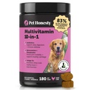 Cane Multivitamina - 10 in 1 Vitamine per cani per la salute e il cuore - Olio di pesce Omega, Glucosamina & Probiotici - Vitamine di cane e integratori per la pelle e cappotto (pollo 180 ct)