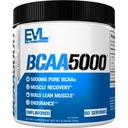Evlution EVL BCAAs Aminoacidi Polvere - BCAA polvere Post Workout Recovery Drink e Stim Free Pre Workout Energy Drink Powder - 5g Aminoacidi a catena ramificata Supplemento per gli uomini - Polvere non aromatizzata