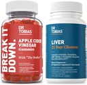 Dr. Tobias Liver 21 giorno Cleanse e Apple Cider Vinegar Gummies - Supporta la salute digestiva e fegato Detox, Vegan, Non OGM