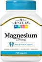 21 ° secolo Magnesio 250 mg compresse, 110 conte