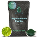 Holistic Bin Marine Phytoplankton Powder – Sustainable Cultivated in Nordic Green Water Farm – Nutriente-Dense Omega-3 Superfood – Ricco di aminoacidi, clorofilla, vitamine e minerali Trace – 50 Grammi