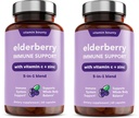 Vitamina Bounty Elderberry Supporto Immune - con Zinco, Vitamina C & Echinacea, Advanced 5-in-1 Blend, Potente Antiossidante, Supporta il bilanciamento del corpo intero, Non-GMO - 60 Capsule, 2 Pack
