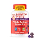 SmartyPants Kids Immunity Elderberry Gummies: Bambini Integratore di supporto immunitario, Vitamina C, Vitamina D, Vitamine B6 & B12 e Zinco, Gluten Free, Sapore di sambuco, 60 Contenitore (30 giorni)