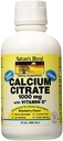 Citrato di calcio di miscela della natura con liquido aromatizzato D3 di mirtillo 16 oz ciascuno (pacchetto di 2)