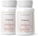 ProbIron naturale nutriente - Probiotico + Supplemento di ferro da donna potenziato con vitamina C e rame - Formula vegana per energia e benessere digestivo - 60 capsule