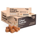 Perfetto Keto Bars - Il più pulito Keto Snacks con collagene e MCT. No Aggiunto Zucchero, Keto Diet Friendly - 3g Carbs Net, 19g Fat, 11g Protein - Diet Food Dessert (Salted Caramel, 12 Bars)