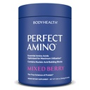 BodyHealth PerfectAmino Powder - BCAA e EAA Polvere per pre e post allenamento - Aminoacido Energy Drink per gli uomini e le donne per sostenere muscolare magra e recupero - Bacche miste - 60 Serve