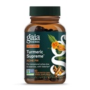 Gaia Herbs Turmeric Supreme Discomfort P.M. - Aiuta a fornire il comfort notturno per sostenere il sonno più riposante - con curcumina tumerica, Kava, Valerian, Feverfew - 60 Liquid Phyto-Capsules(30-Day Supply)