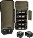 Organizzatore di pillole settimanali 2 volte al giorno, prova di umidità, scomparti distaccabili, AM PM Pill Box 2X 7 giorno, organizzatore di Pillole di viaggio per Pillole / Olio / Medicazione / Vitamin / Supplimenti (nero)