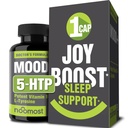 NooMost Mood Support Supplemento per Boost Mood, mente e corpo calmi, risposta Stress, supplemento di energia – Arbal Adaptogens: Ashwagandha, L Tyrosine, 5 HTP, fiore della passione, 30 conti