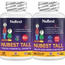 NuBest Bundle Tall 10+ 60 capsule Tall Kids 60 compresse masticabili | Supporto di crescita per bambini e adolescenti | Calcium, Vitamine D3 K2, Collage & Erbe