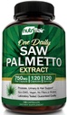 NutriFlair Saw Palmetto Extract 750mg, 120 Capsule - Integratore Prostatico Naturale & Berry Health Support - Aiuta Block DHT a prevenire la perdita dei capelli e aiuta a ridurre l'urinazione frequente, per le donne e gli uomini