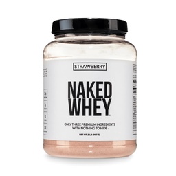 Polvere di proteine del siero di fragola NAKED, solo 3 ingredienti, 25g polvere di proteine del siero di erba, la crescita del muscolo di aiuto & Recupero - 24 Serve
