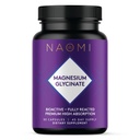 NAOMI Magnesium Glycinate - Bioactive Fully Reacted Premium High Absorption - Supporta il muscolo, Nerve, & Heart Health - Chelamax Magnesium Bisglycinate - 90 capsule, 45 giorni di alimentazione