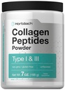 Horbäach Collagen Peptides Polvere 7oz | Tipo I e III | Proteine e Aminoacidi Multi Collagen non aromatizzati | Gluten Free, Keto & Paleo Friendly