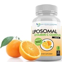 Vitamina Liposomal C 1400mg Per Serving - 180 capsule vegetali Acido ascorbico ad alto assorbimento, Lipo-Spheric Vitamin C Complex Integratore di supporto immunitario con potenti antiossidanti e Booster del collagene