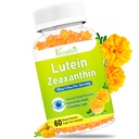 Vitamine di occhio Lutein & Zeaxanthin Gummies, Zucchero Occhio Libero Integratori di salute con Bilberry, Astaxanthin - Support Blue Light, Funzione visiva e Salute Maculare - Mango Aromaed, 60 Conte