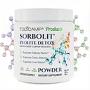 Sorbolit Zeolite Detox - 7.05 oz Zeolite Supplemento polvere per il corpo intero Detox - Gut Cleanse, Cellular Liver Detox | 200 giorni di alimentazione