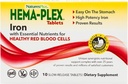 NaturesPlus Hema-Plex Iron - 10 compresse Slow-Release - 85 mg Ferro Chelato - Totale Sangue - con Vitamina C & Bioflavonoidi - Vegan, Gluten Free - 10 Serve