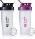 BlenderBottle Classic Shaker Bottiglia Perfetto per Protein Shakes e Pre Workout, 28-Ounce (2 Pack), Colori May Vary