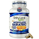 Shiny Leaf Bariatric Multivitamin senza ferro - Vitamine per Gastric Bypass & Manica, 1 capsula giornaliera W Vitamina A, C, D, Biotina, Zinco, B12, K, Vegetariano, Soy-Free, GMP Cert., Made in USA (30 Ct.)