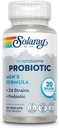 SOLARAY Mycrobiome Probiotic Men’s Formula, Probiotici per gli uomini, Gut Health, Digestione, Funzione Immune & More, 20 miliardi CFU Mens Probiotic, 24 Strains Plus Prebiotic, 30 Serve, 30 VegCaps