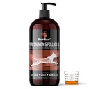 Pure Wild Alaskan Salmon olio per cani e gatti pelle e cappotto - Fish Oil Liquid con pompa - Supporta la funzione congiunta, Immune & Heart Health - Omega 3 Liquid Food Supplement - Tutto Natural EPA + DHA - 32oz