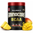 ALLMAX Nutrition AMINOCORE BCAA Powder, 8.18 Grammi di aminoacidi, Intra e Post Workout Recovery Drink, Gluten Free, Ananas Mango, 315 g