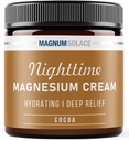 Crema di Magnesio – Lozione di Magnesio di Notte – Applicare a Gambe, Buttocks, Arms or Chest – Cloruro di Magnesio Topico – USA Made and Safe for Kids (Cocoa)