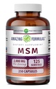 Incredibile Formulas MSM (metilsulfonilmethane) Supplemento | 2000 Mg Per Serving | Capsule | Non-GMO | Gluten Free | Made in USA (1 Pack, 250 Count)