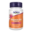 NOW Integratori alimentari, Vitamina D-3 2000 IU, Alta potenza, Supporto strutturale*, 30 Softgels