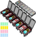 Restree Weekly Pill Organizer, 7 scomparti Portable Pill Box Una volta al giorno, Moisture-Proof Travel Pill Case, Pill Storage Box per Vitamina, Medicina, Fish Oil/Supplements (nero)