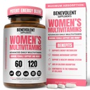 Multivitaminico per le donne - Supplemento per l’energia, l’immunità e il supporto femminile - Vitamine giornaliere per le donne con biotina, calcio, magnesio - Non OGM, Multivitamina femminile vegetariana - 120 Caps