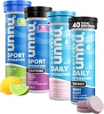 Compresse elettrolitiche di idratazione di Nuun - dissolvibili in acqua, pacchetto completo | 5 elettroliti essenziali per l'idratazione | 1g Miscela di bevanda di zucchero | Vegan, Non-GMO | 4 Pack (40 Total Servings)