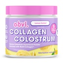 Polvere di Colostrum di Peptide di Obvi Collagen | Peptide Multi-Collagen con Colostrum di Bovini di erba-Fed | Supporta la salute del fegato, Immune, Skin & Hair | senza glutine, Keto-Friendly | Sorbetto di limone, 30 Serve