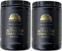 Polvere di carbone organico attivata carbone naturale, vegano, organico, OGM libero - Grande bottiglia 25 oz polvere - 2pack