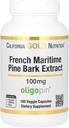 Estratto di corteccia di pino di nutrizione dell'oro della California, marina francese, oligopin, polifenolo antiossidante, 100 mg, 180 capsule di verdure
