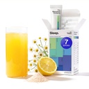 Polvere di aiuto al sonno - bevanda calmante per il sonno profondo con zafferano Liposomico, Magnesio & PharmaGABA Melatonin-Free integratore naturale per ridurre lo stress e migliorare la qualità del sonno camomilla Lemonade 7 Sticks