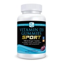 Nordic Naturals Vitamin D3 Gummies Sport, Wild Berry - 120 Gummies - 1000 IU Vitamin D3 - Certificato NSF - Bones sano, Mood & Immune System Function - Non-GMO - 120 Serve