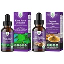 Bundle di Potent Liquid Kava Kava Gocce Supplemento con Kavalactones per il sonno migliore e USDA Organic Ashwagandha Liquid Drops - Ashwagandha Root Extract for Stress e Mood Support for Adults