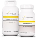 Integrative Therapeutics Bundle with Berberine, 60 Capsule & Theracurmin HP, 120 Capsules - Berberina per il supporto Metabolico* - Integratore Theracurmin That's 27x More Bio available*