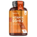 WeightWorld D3 Vitamin 4000 IU + K2 125mcg | Vitamina D3 K2 per le ossa sane e il supporto immunitario (8-Month) | 240 Compresse D3K2 Vegan | VIT D3 & K2 (MK-7) | Gluten-Free, Non OGM