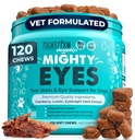 Mighty Paw Waggables Eyes (Made in USA) | Tear Stain Chews for Dogs. Vision and Tear Stain Support Supplements for Dogs. Lutein Supplement. Lubrificanti Occhi, Supporto Immune (120 Ct)